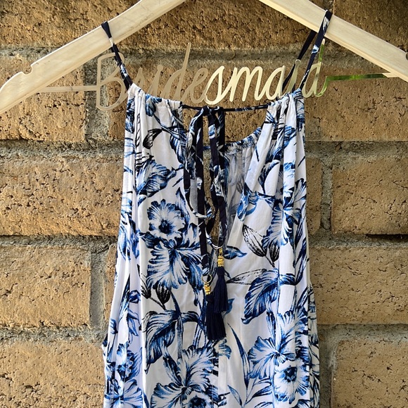 Tommy Bahama Dresses & Skirts - Tommy Bahama White and Blue Floral Maxi Dress